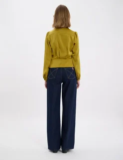 Emeline mustard top