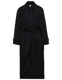 Esme black wool coat