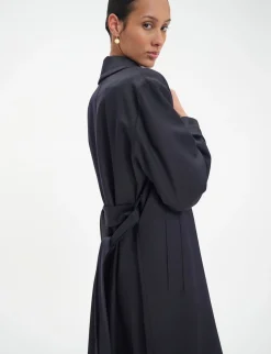 Esme black wool coat