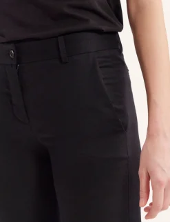 Francisco navy blue wool trousers