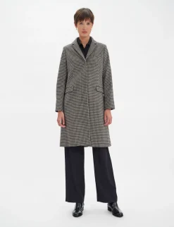 Franck houndstooth wool coat