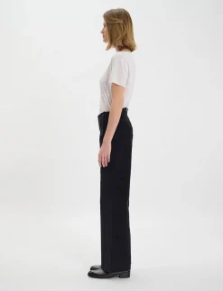 Gabriel trousers in smooth black velvet