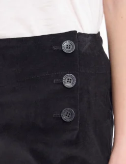 Gabriel trousers in smooth black velvet