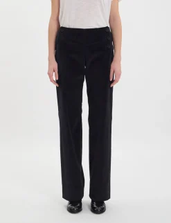 Gabriel trousers in smooth black velvet