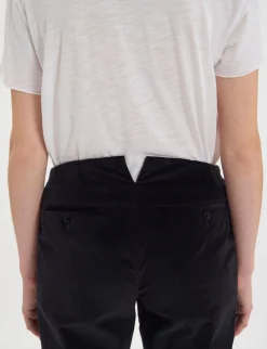 Gabriel trousers in smooth black velvet
