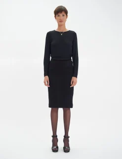Gabriela skirt in black wool