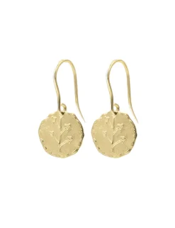 Gold-plated Lutece hearts earrings