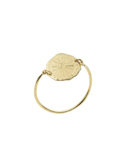 Gold-plated Lutece sunburst ring