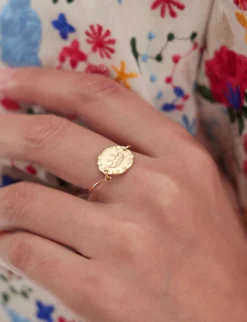 Gold-plated Lutetia Crown ring