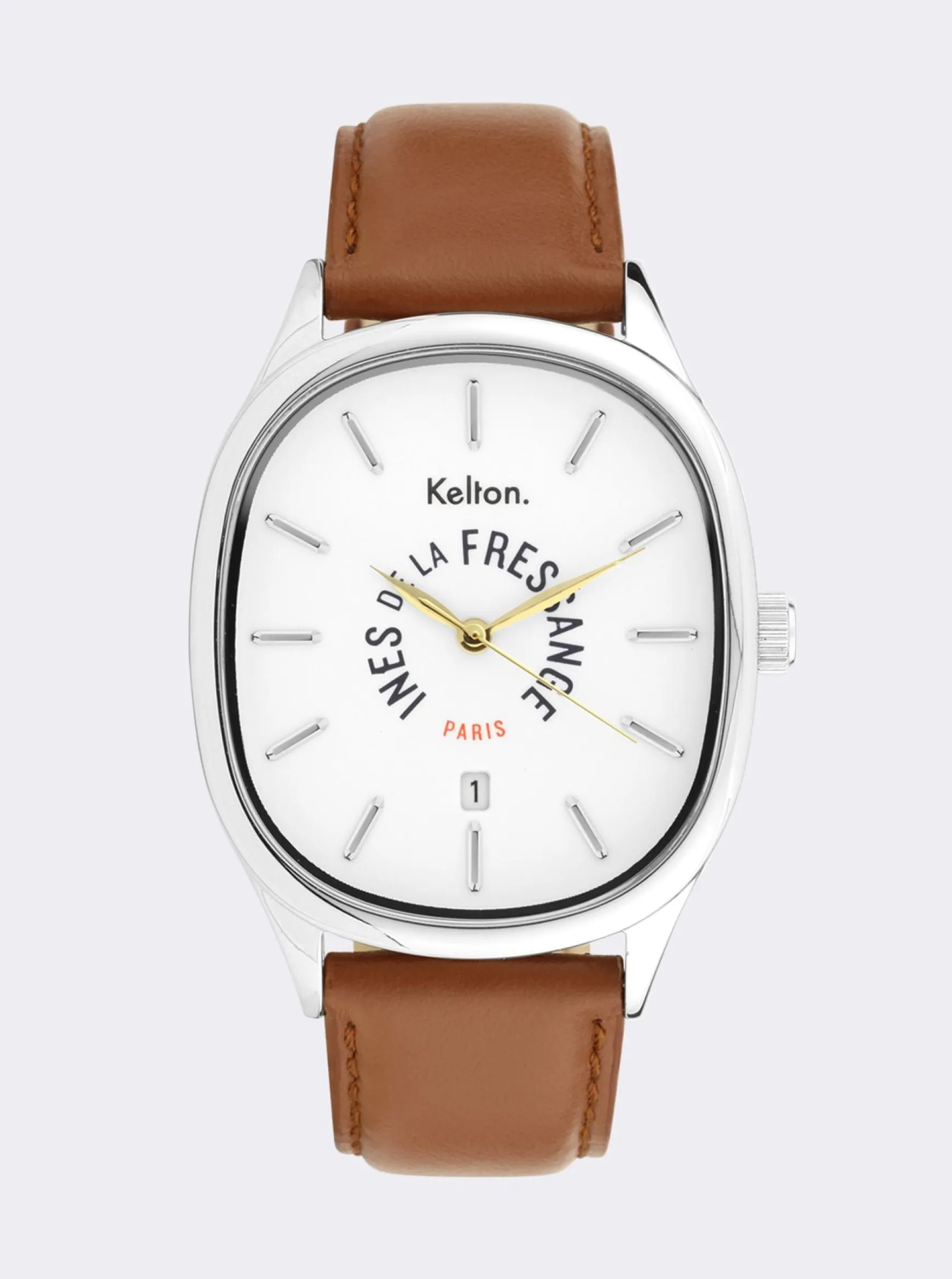 Grande Colorama camel watch Kelton x Ines de la Fressange Paris
