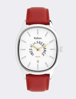 Grande Colorama red watch Kelton x Ines de la Fressange Paris