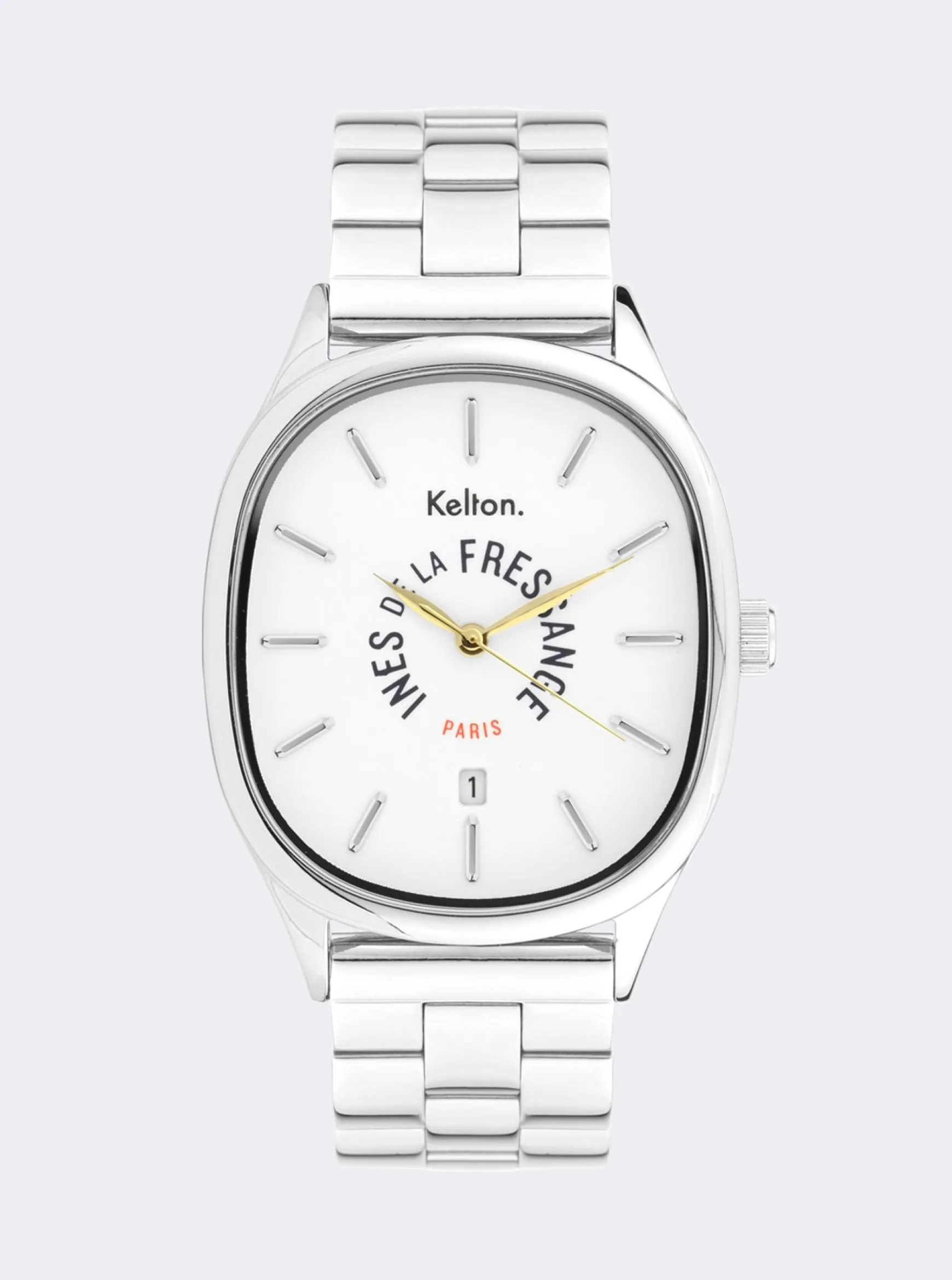 Grande Colorama silver watch Kelton x Ines de la Fressange Paris