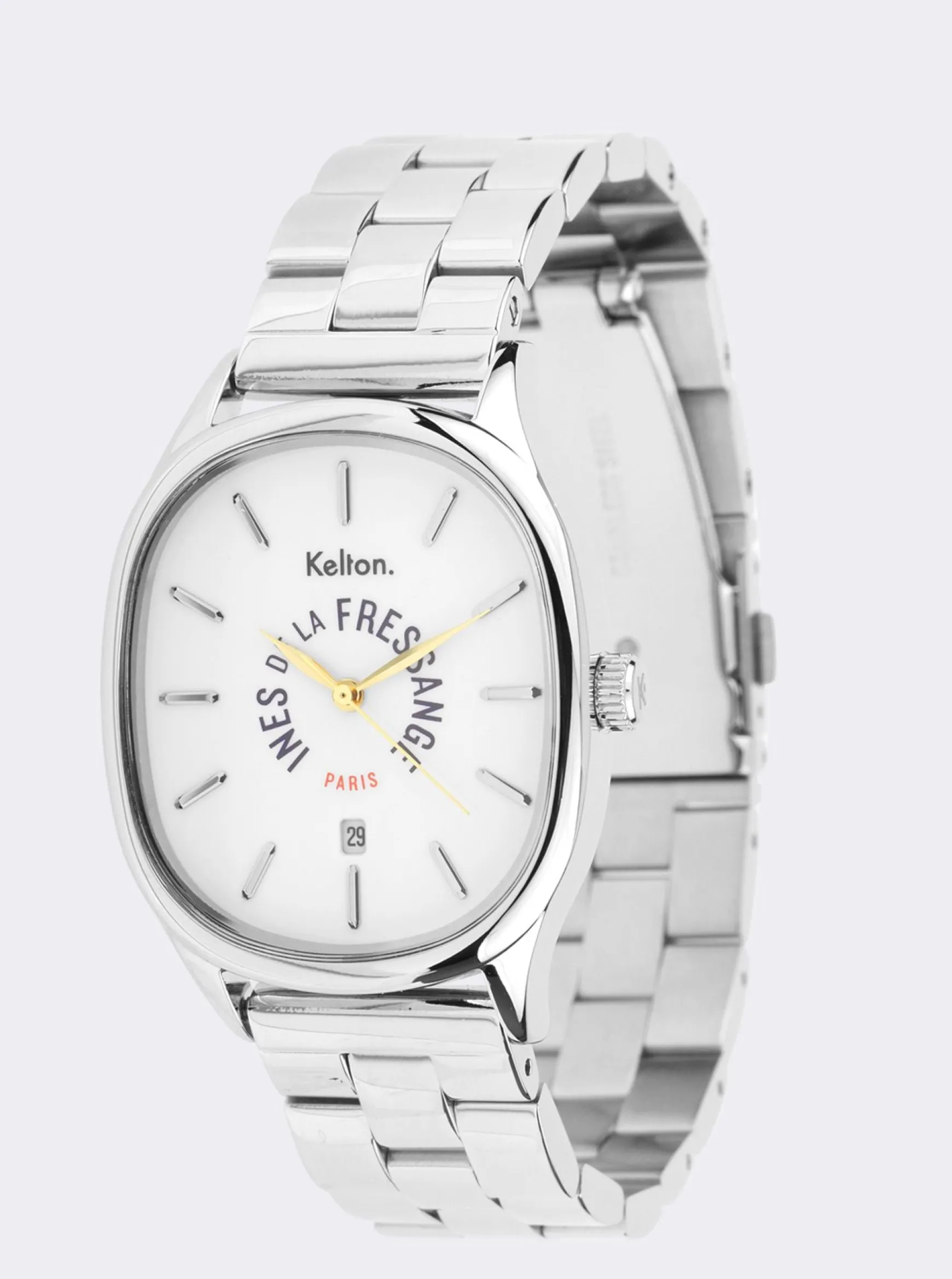 Grande Colorama silver watch Kelton x Ines de la Fressange Paris