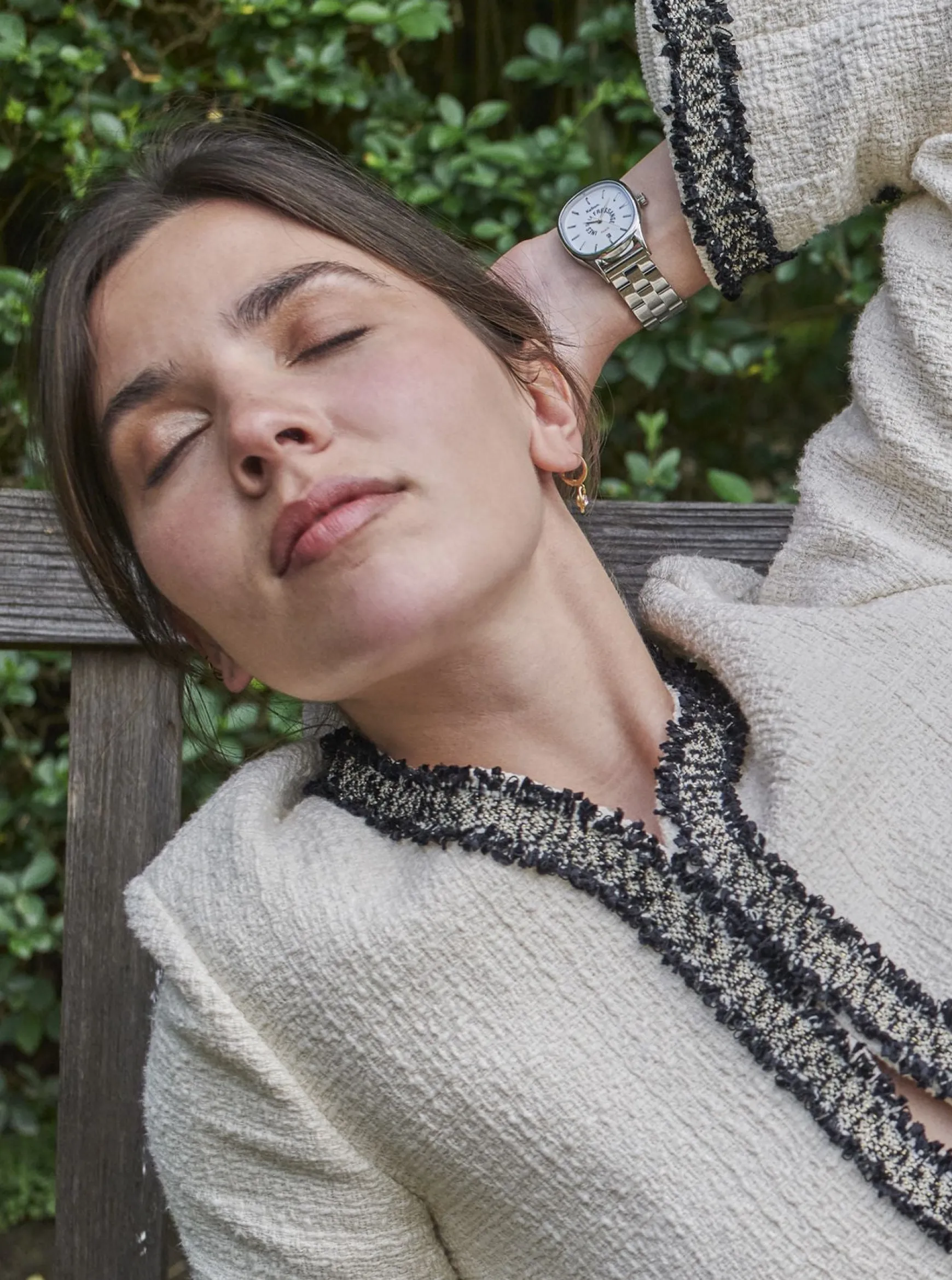 Grande Colorama silver watch Kelton x Ines de la Fressange Paris