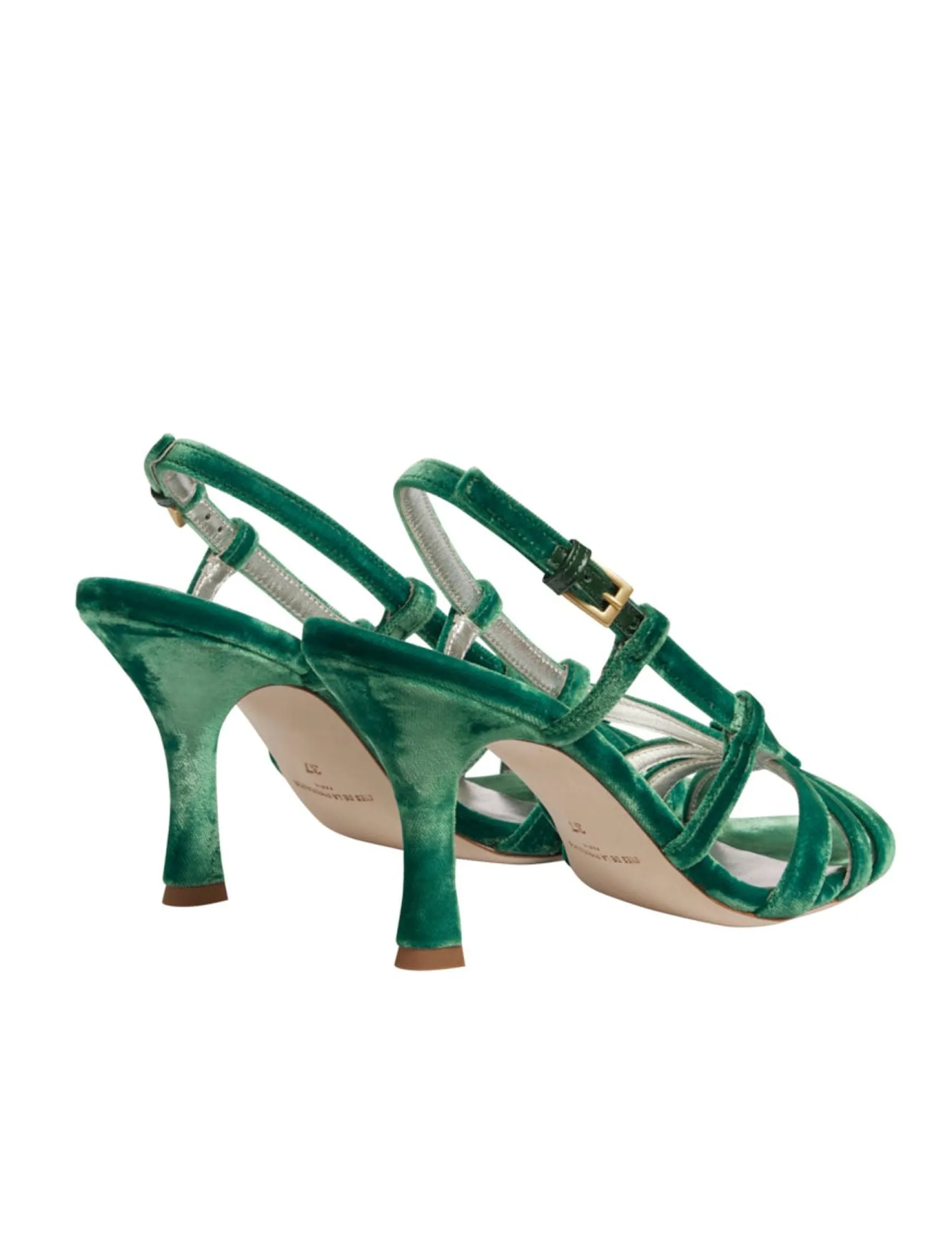 Green strappy sandal