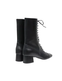 High lace-up boots