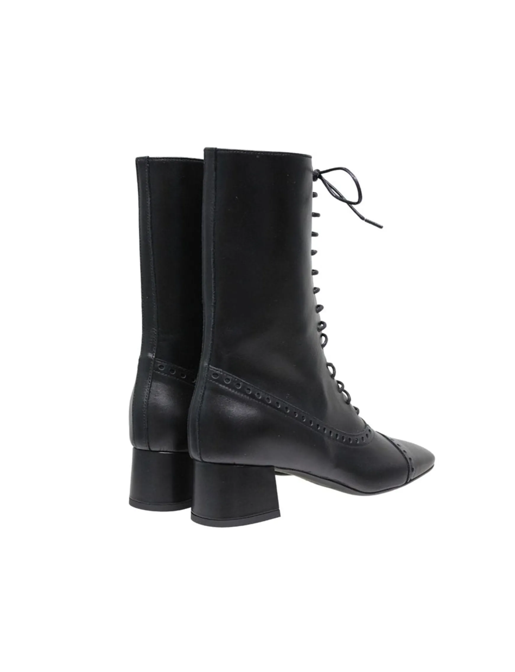 High lace-up boots