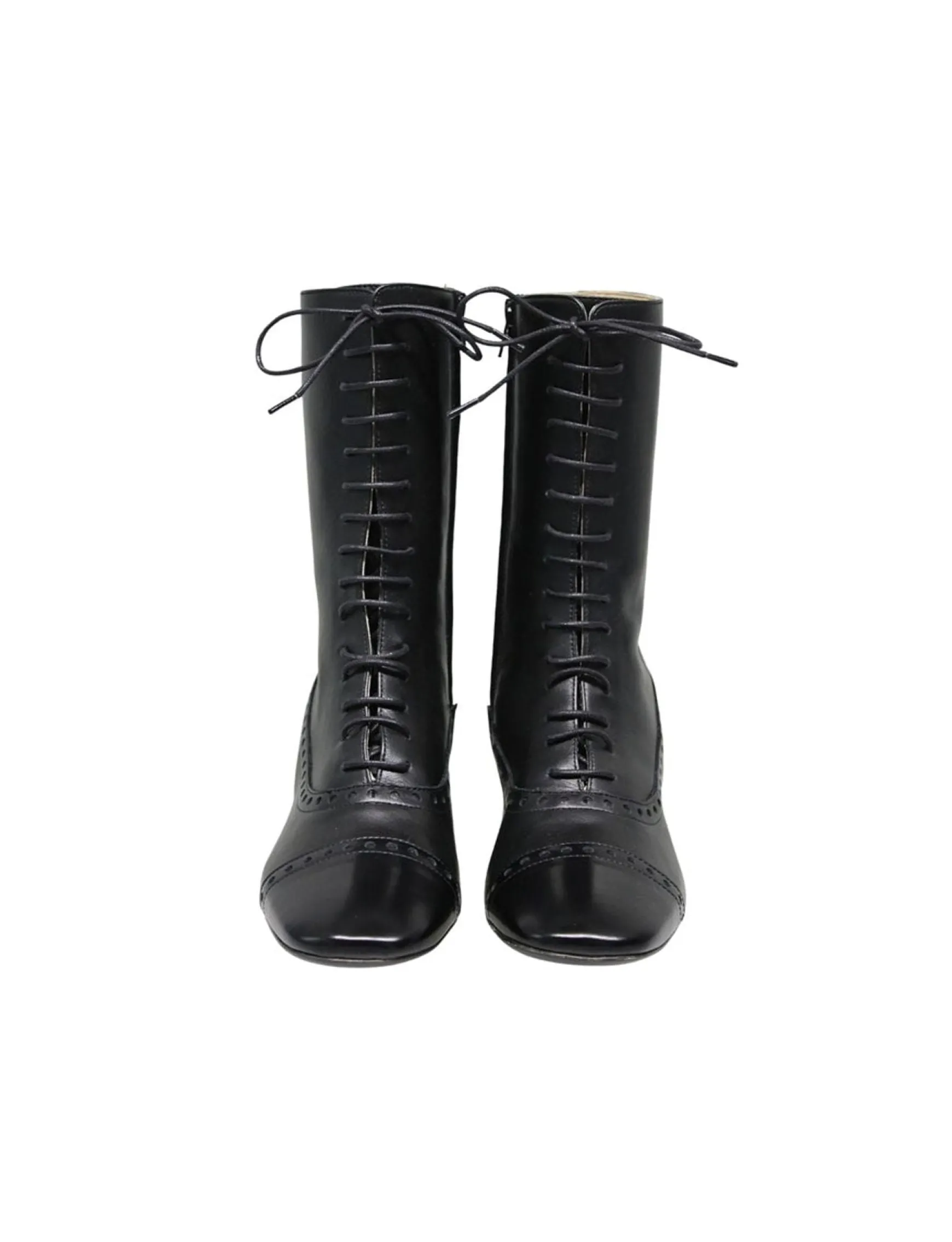 High lace-up boots
