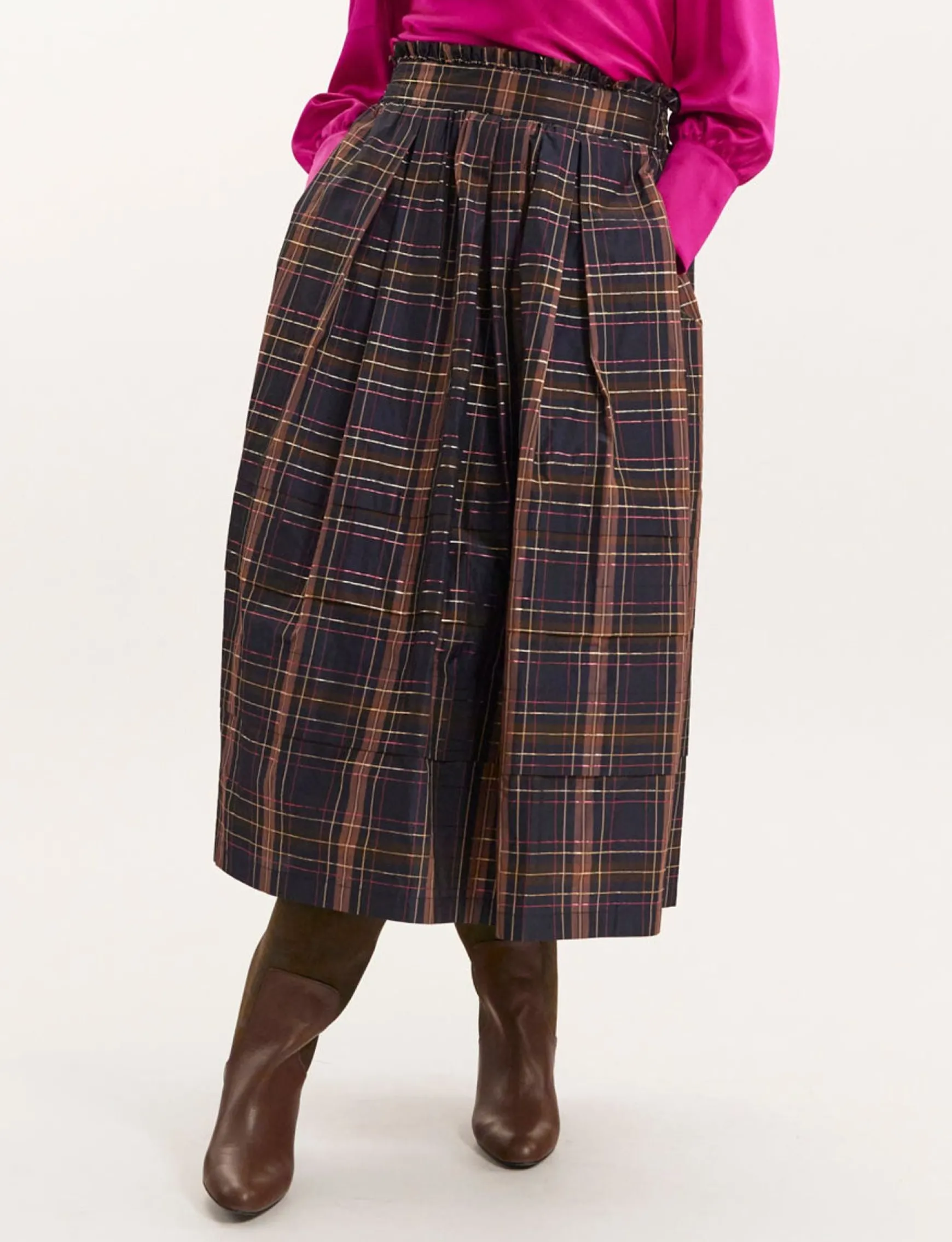 Héloïse plaid skirt