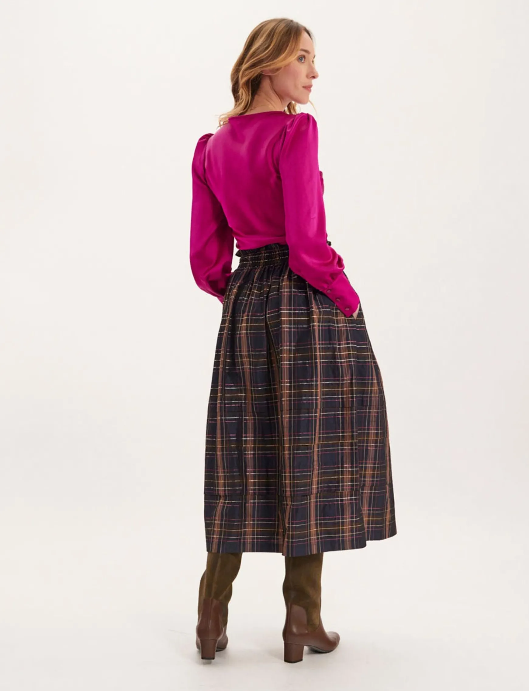 Héloïse plaid skirt