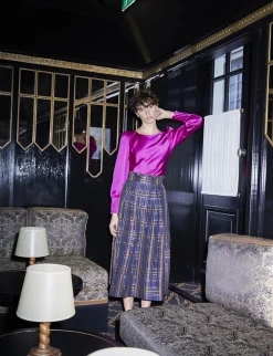 Héloïse plaid skirt