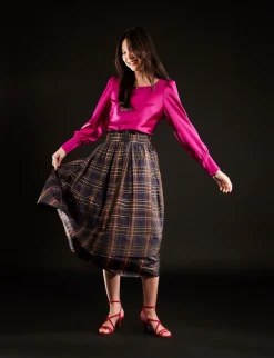 Héloïse plaid skirt