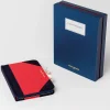 Ines blue and red notebook