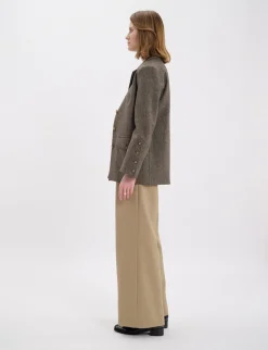 Jil mottled green wool jacket