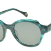 Julianne translucent green sunglasses