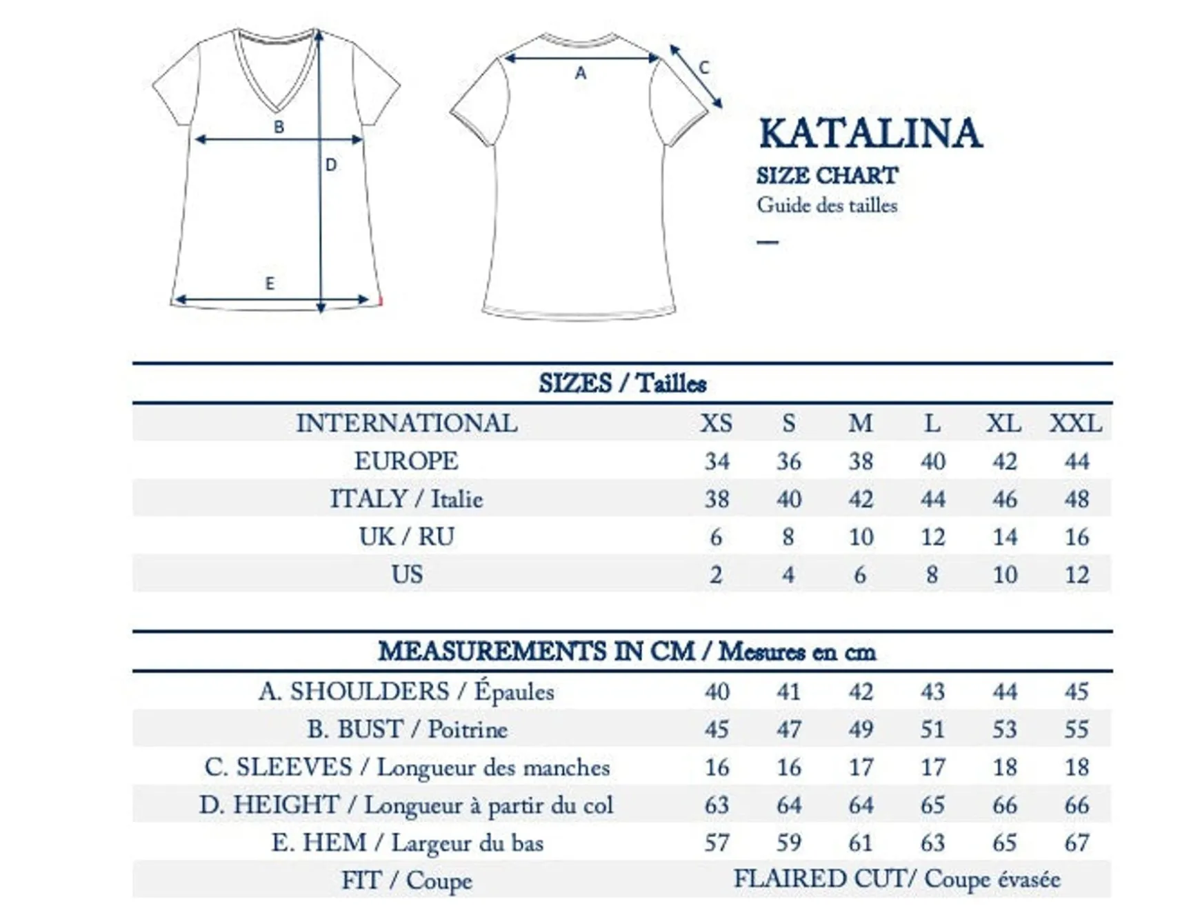 Katalina V-neck T-shirt Raspberry