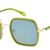 Katherine crystal green gold sunglasses