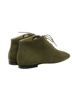 Khaki suede richelieu