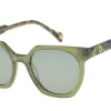 Laura kaki crystal sunglasses