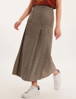 Leila houndstooth skirt