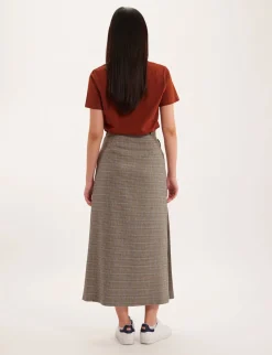Leila houndstooth skirt