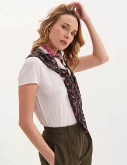 Lewis Indian flower print scarf