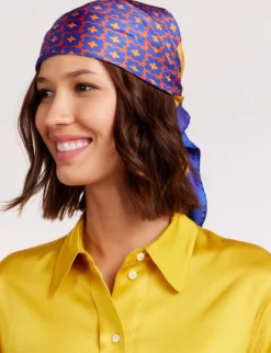 Lewis red print scarf