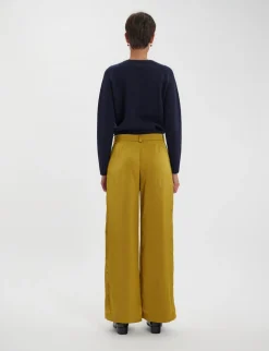 Luciano mustard trousers