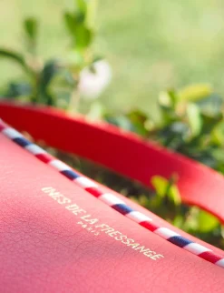 Marcia red leather bag