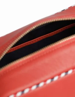 Marcia red leather bag