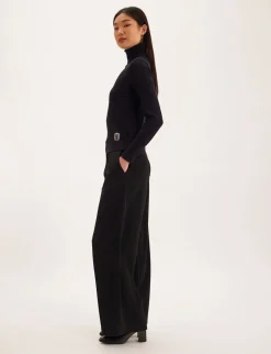 Matthieu black lightweight turtleneck jumper