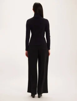 Matthieu black lightweight turtleneck jumper