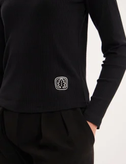 Matthieu black lightweight turtleneck jumper