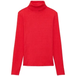 Matthieu red turtleneck T-shirt