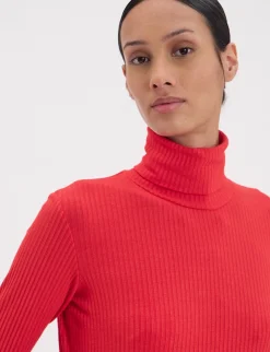Matthieu red turtleneck T-shirt