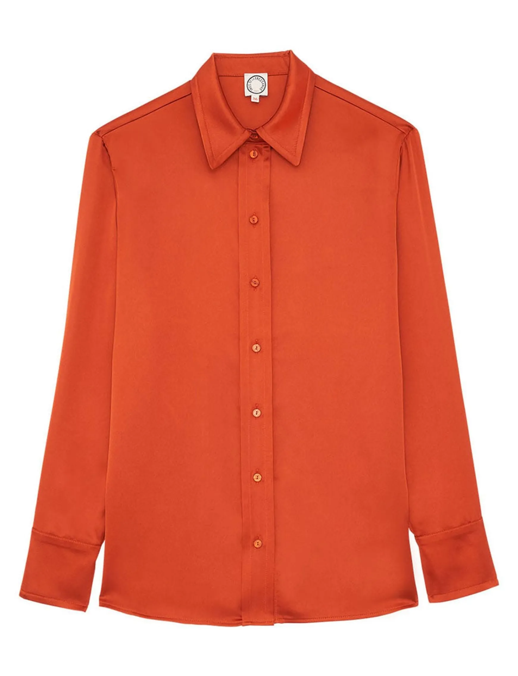 Maureen burnt orange shirt