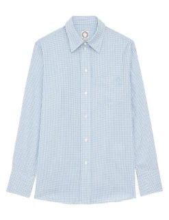 Maureen light blue gingham shirt