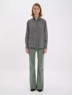 Maureen oak leaf pattern shirt