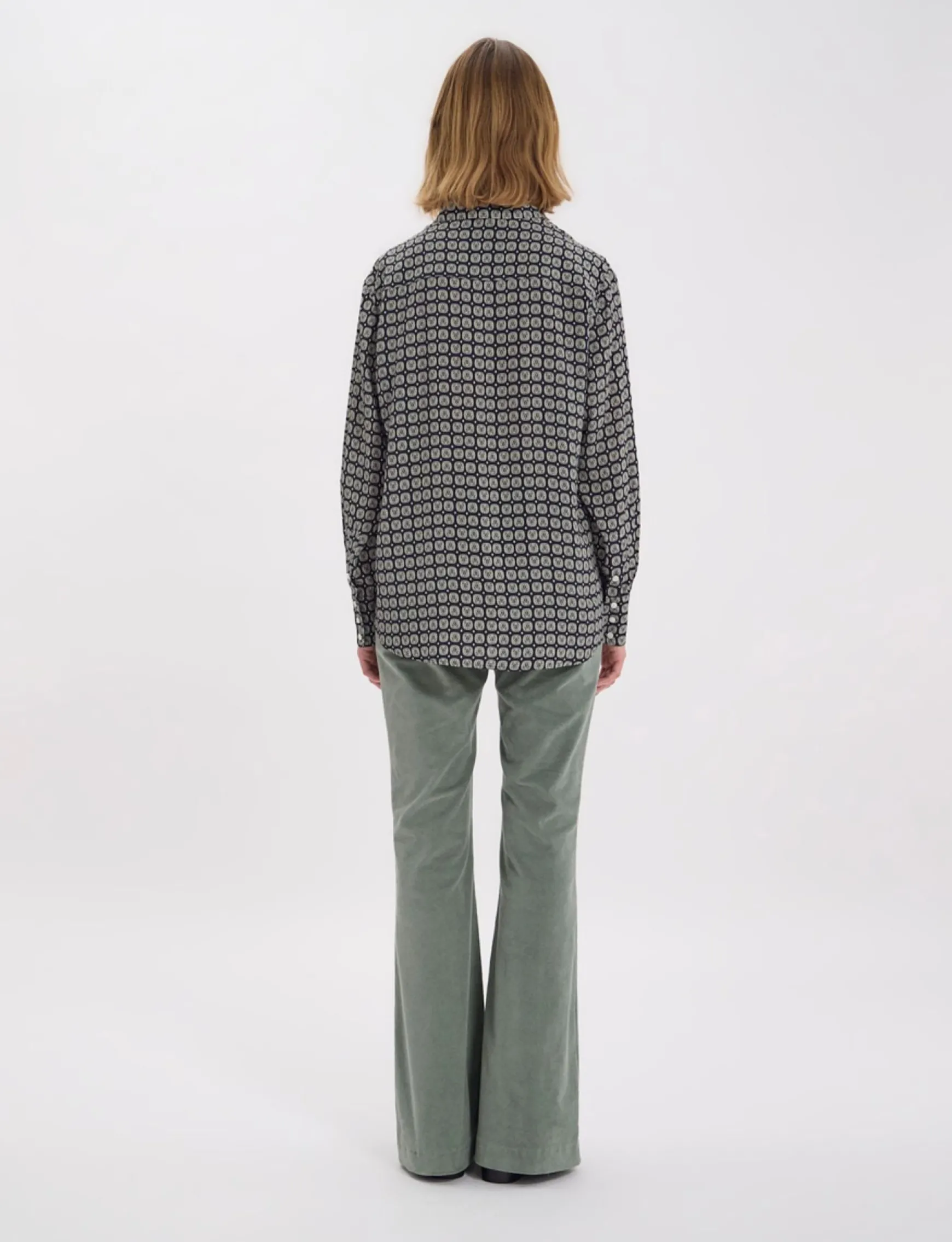 Maureen oak leaf pattern shirt
