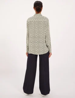 Maureen oak leaf print shirt